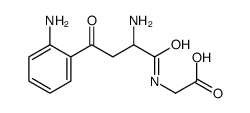 2-[[2-amino-4-(2-aminophenyl)-4-oxobutanoyl]amino]acetic acid结构式