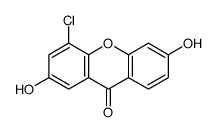 4-chloro-2,6-dihydroxyxanthen-9-one结构式