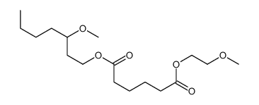 6-O-(2-methoxyethyl) 1-O-(3-methoxyheptyl) hexanedioate结构式