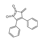 3-methylidene-2-oxido-4,5-diphenylpyrazol-1-ium 1-oxide Structure