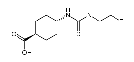 (1r,4r)-4-(3-(2-fluoroethyl)ureido)cyclohexane-1-carboxylic acid结构式