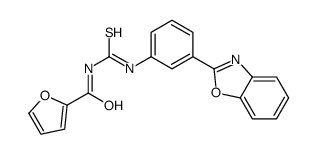 N-[[3-(1,3-benzoxazol-2-yl)phenyl]carbamothioyl]furan-2-carboxamide Structure