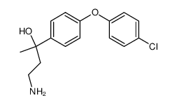 3-(4-p-chlorophenoxy-phenyl)-3-hydroxy-butylamine Structure