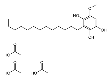 acetic acid,5-methoxy-3-tridecylbenzene-1,2,4-triol Structure