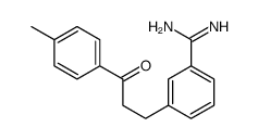 3-[3-(4-methylphenyl)-3-oxopropyl]benzenecarboximidamide结构式