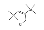 (E)-1-Chlor-2-trimethylsilyl-4,4-dimethyl-2-penten Structure