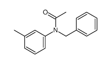 N-benzyl-N-(3-methylphenyl)acetamide结构式