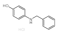 Phenol,4-[(phenylmethyl)amino]-, hydrochloride (1:1) Structure