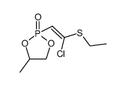 2-((Z)-2-Chloro-2-ethylsulfanyl-vinyl)-4-methyl-[1,3,2]dioxaphospholane 2-oxide Structure