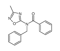 N-benzyl-N-(3-methyl-1,2,4-oxadiazol-5-yl)benzamide结构式