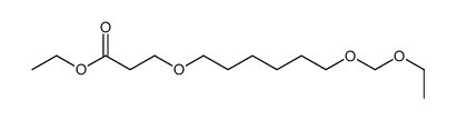 ethyl 3-[6-(ethoxymethoxy)hexoxy]propanoate结构式