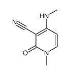 1-methyl-4-(methylamino)-2-oxopyridine-3-carbonitrile Structure