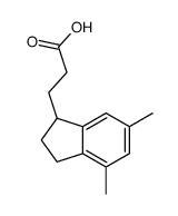 3-(4,6-dimethyl-2,3-dihydro-1H-inden-1-yl)propanoic acid结构式