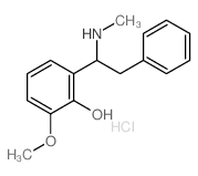 2-methoxy-6-(1-(methylamino)-2-phenylethyl)phenol结构式