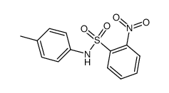 N-(4-methylphenyl)-2-nitrobenzenesulfonamide结构式