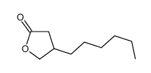 α-hexyl-γ-butyrolactone结构式