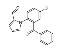 1-(2-benzoyl-4-chlorophenyl)pyrrole-2-carbaldehyde Structure