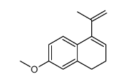 7-methoxy-4-prop-1-en-2-yl-1,2-dihydronaphthalene结构式