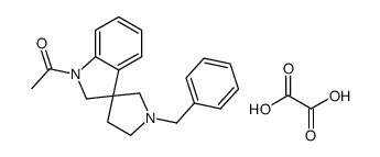 1-(1'-benzylspiro[2H-indole-3,3'-pyrrolidine]-1-yl)ethanone,oxalic acid Structure