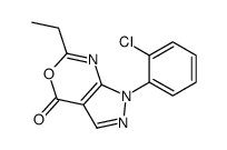 1-(2-chlorophenyl)-6-ethylpyrazolo[3,4-d][1,3]oxazin-4-one结构式