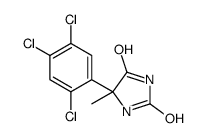 5-methyl-5-(2,4,5-trichlorophenyl)imidazolidine-2,4-dione结构式