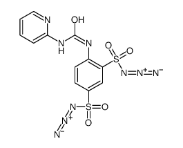 1-[2,4-bis(azidosulfonyl)phenyl]-3-pyridin-2-ylurea结构式