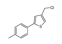 4-(chloromethyl)-2-(4-methylphenyl)thiophene Structure