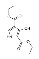 diethyl 3-hydroxy-1H-pyrrole-2,4-dicarboxylate结构式