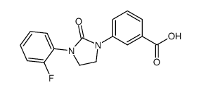 3-[3-(2-fluorophenyl)-2-oxoimidazolidin-1-yl]benzoic acid Structure