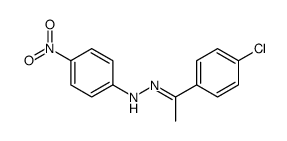 N-[1-(4-chlorophenyl)ethylideneamino]-4-nitroaniline Structure