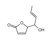 2-(1-hydroxybut-2-enyl)-2H-furan-5-one结构式