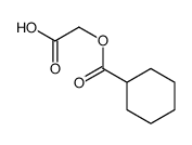 2-(cyclohexanecarbonyloxy)acetic acid Structure