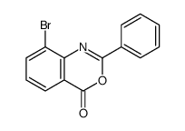 8-bromo-2-phenyl-3,1-benzoxazin-4-one结构式