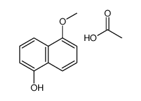 acetic acid,5-methoxynaphthalen-1-ol Structure
