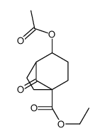 ethyl 2-acetyloxy-8-oxobicyclo[3.2.1]octane-5-carboxylate Structure