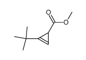 methyl 2-tert-butyl-2-cyclopropene-1-carboxylate结构式