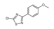 5-chloro-3-(4'-methoxyphenyl)-1,2,4-thiadiazole结构式