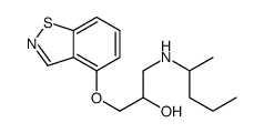 1-(1,2-Benzisothiazol-4-yloxy)-3-[(1-methylbutyl)amino]-2-propanol结构式