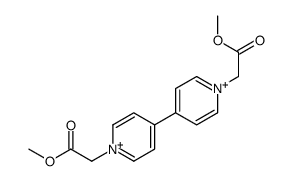 methyl 2-[4-[1-(2-methoxy-2-oxoethyl)pyridin-1-ium-4-yl]pyridin-1-ium-1-yl]acetate结构式