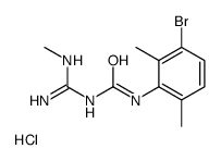 1-(3-bromo-2,6-dimethylphenyl)-3-(N'-methylcarbamimidoyl)urea,hydrochloride Structure