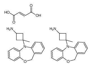 3-(6H-benzo[c][1,5]benzoxazepin-11-yl)-3-methylcyclobutan-1-amine,(E)-but-2-enedioic acid Structure