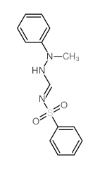 N-(benzenesulfonyl)-N-(methyl-phenyl-amino)methanimidamide structure