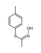 (4-methylphenyl) N-hydroxyethanimidothioate结构式