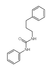 Urea,N-phenyl-N'-(3-phenylpropyl)-结构式