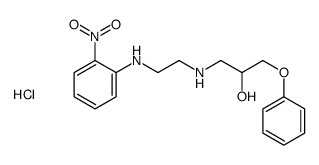 1-[2-(2-nitroanilino)ethylamino]-3-phenoxypropan-2-ol,hydrochloride Structure