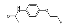 N-[4-(2-FLUOROETHOXY)PHENYL]ACETAMIDE结构式