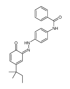 N-[4-[[2-hydroxy-5-(tert-pentyl)phenyl]azo]phenyl]benzamide structure