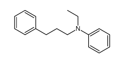 N-ethyl-N-(3-phenylpropyl)aniline结构式