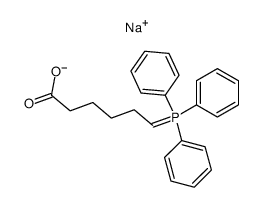 sodium 6-(triphenyl-l5-phosphanylidene)hexanoate结构式