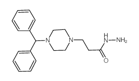 3-(4-Benzhydryl-1-piperazinyl)propanohydrazide结构式